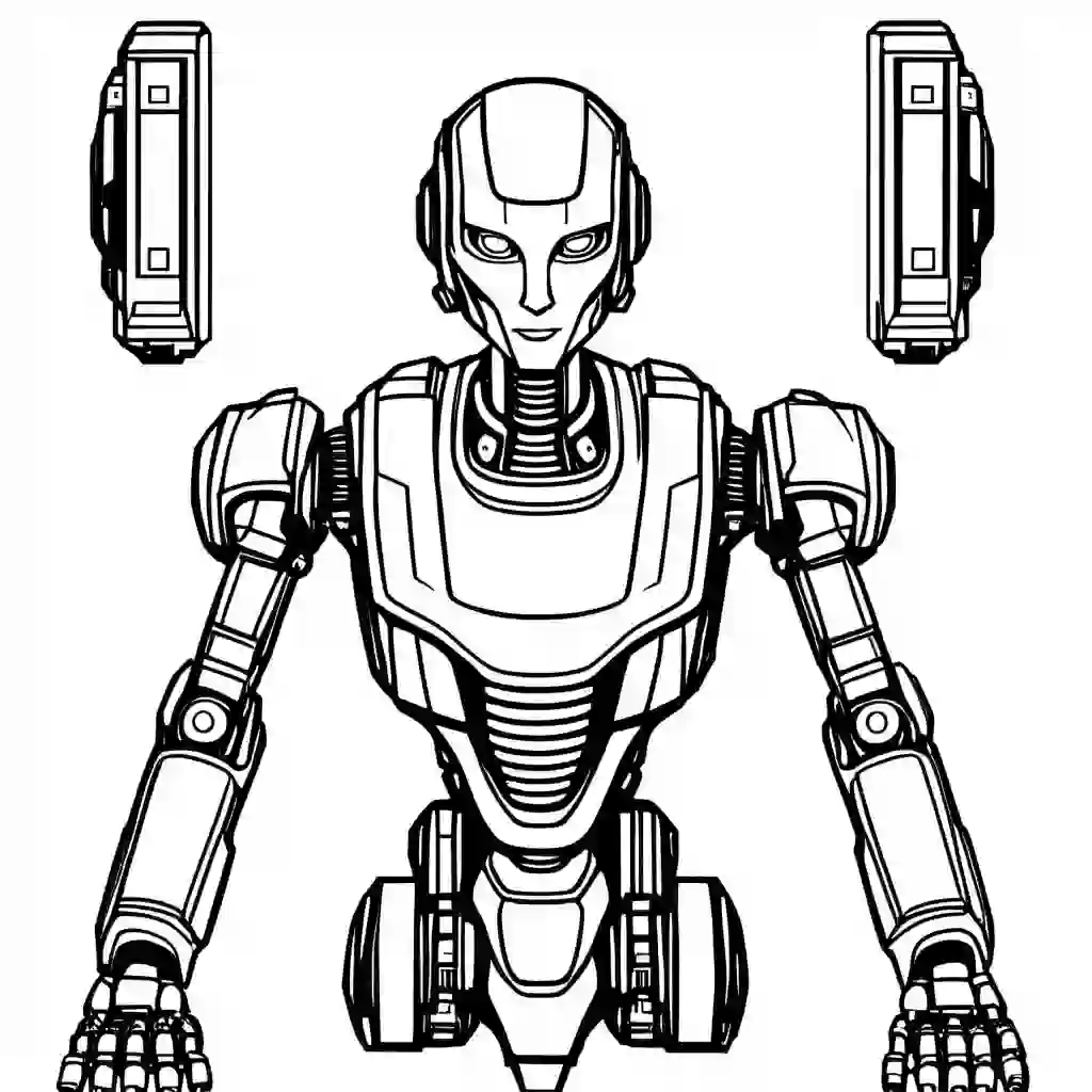 Artificially Intelligent Robot coloring pages